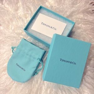 TIFFANY & Co. gift box and jewelry pouch